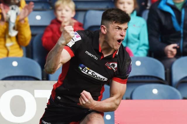 Edinburgh Rugby's Blair Kinghorn had an impressive showing. Picture: SNS