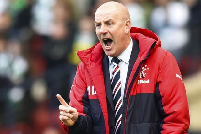 Mark Warburton barks instructions from the sidelines. Picture: SNS