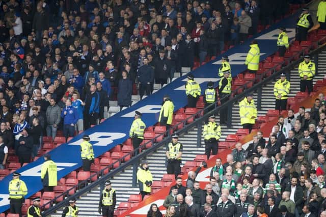 Police Scotland say all of the arrests were made in and around the ground. Picture: PA