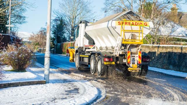 A tracking service will allow drivers to check which trunk roads have been gritted before beginning their journey. Picture: Ian Georgeson/TSPL