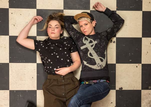 Stina Tweeddale and Cat Myers of Honeyblood.  Picture: Robert Perry