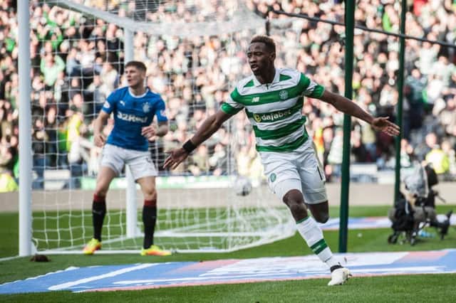 Moussa Dembele netted the winner in Sunday's Old Firm semi-final. Picture: John Devlin