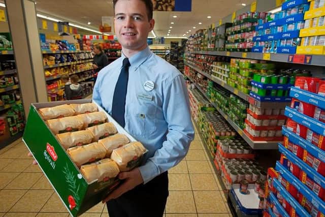 Fraser Smith is the 2,000th employee to join Aldi in Scotland. Picture: Contributed