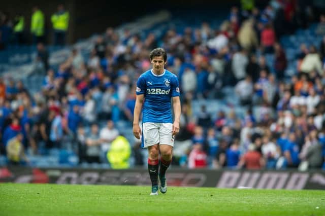Joey Barton has been absent from the Rangers squad for six weeks. Picture: John Devlin