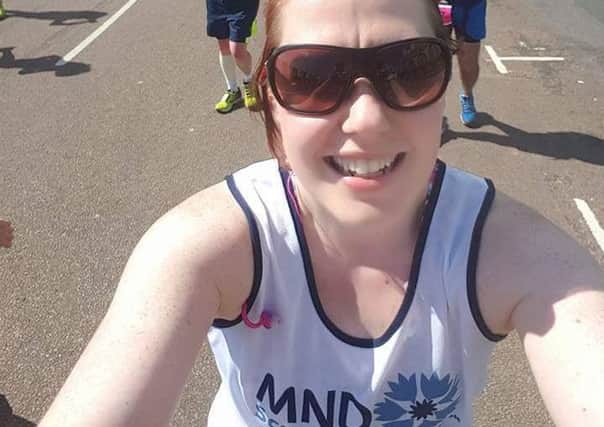 Claire Kelly on one of her marathon runs. Picture: Contributed