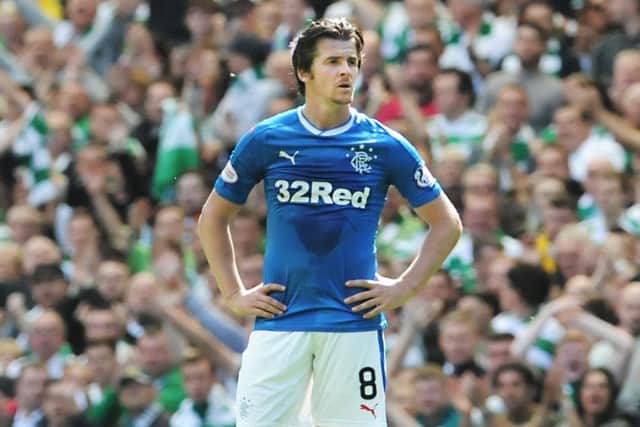 Joey Barton will meet with Ibrox officials tomorrow. Picture: John Devlin