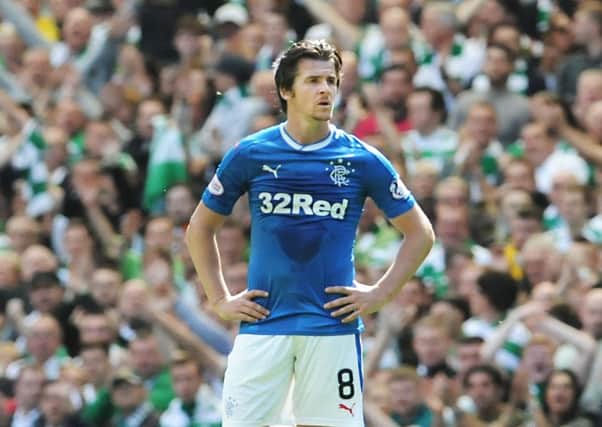 Joey Barton will meet with Ibrox officials tomorrow. Picture: John Devlin