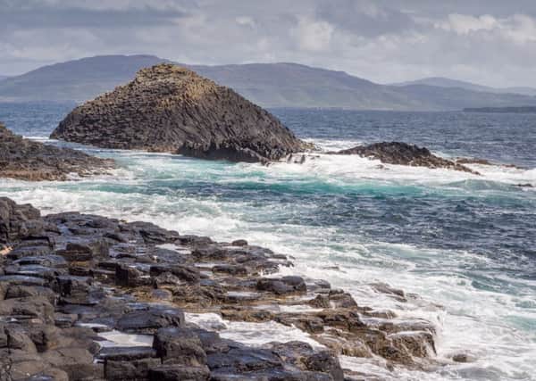 Basalt rock at the Isle of Staffa, Inner Hebrides