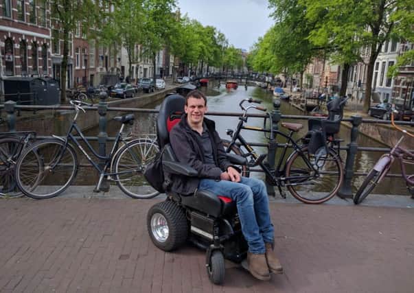 Alex Papanikolaou named as disabled entrepreneural award finalist. Picture: Contributed
