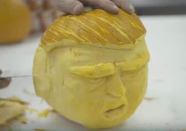 Carve your own 'Trumpkin' this Halloween. Picture: Innovative Bites