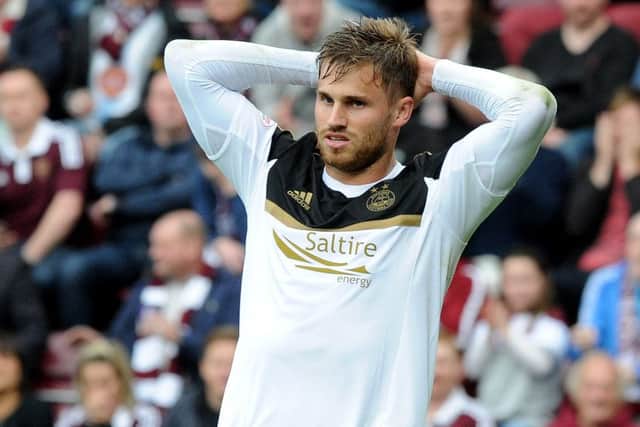 David Goodwillie pictured during his time with Aberdeen. Picture: SNS