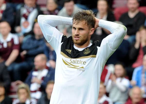 David Goodwillie pictured during his time with Aberdeen. Picture: SNS