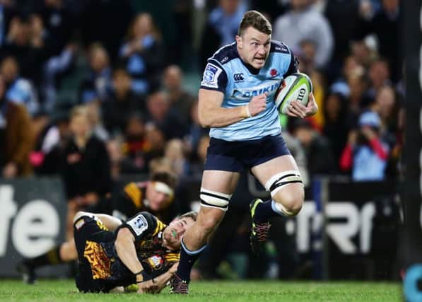 Big hitter: Scotland-qualified Waratahs flanker Jack Dempsey is on the radar for Vern Cotter. Picture: Matt King/Getty Images