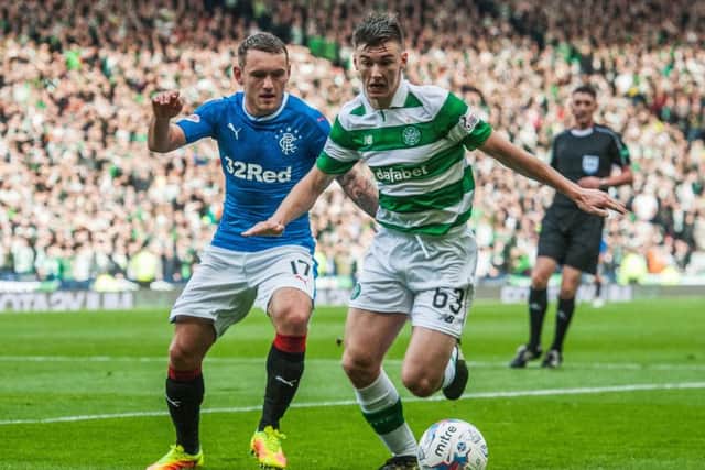Lee Hodson, pictured in action against Kieran Tierney, impressed during Rangers' Betfred Cup semi-final defeat by Celtic. Picture: John Devlin