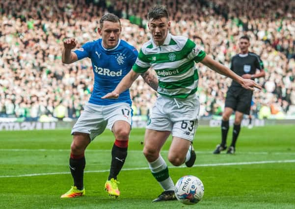 Lee Hodson, pictured in action against Kieran Tierney, impressed during Rangers' Betfred Cup semi-final defeat by Celtic. Picture: John Devlin