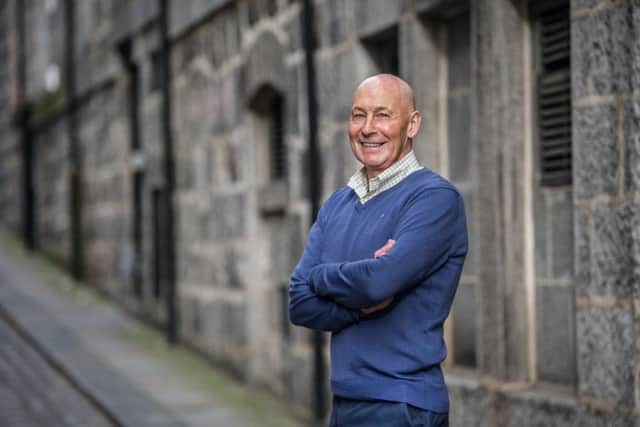 Drew Jarvie in Aberdeen where he enjoyed a decade-long stay with the Pittodrie club and where the 68-year-old lives today. Picture: John Devlin