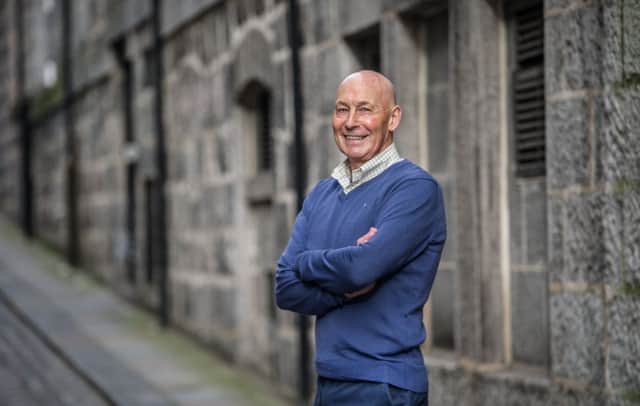 Drew Jarvie in Aberdeen where he enjoyed a decade-long stay with the Pittodrie club and where the 68-year-old lives today. Picture: John Devlin
