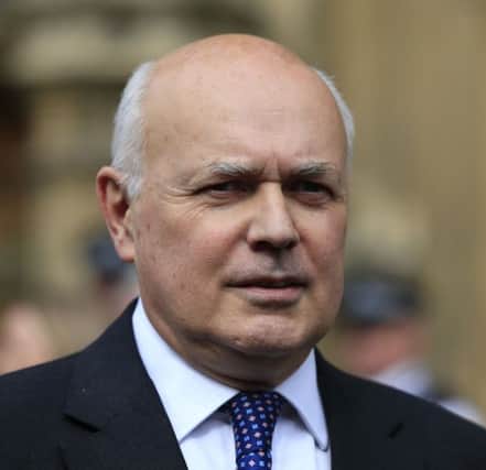 Iain Duncan Smith wants to see benefit cuts scrapped. Picture; PA
