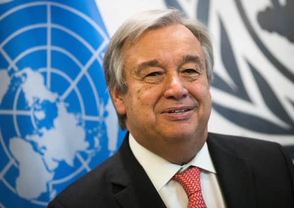 Guterres was UN High Commissioner for Refugees. Picture: Drew Angerer/Getty