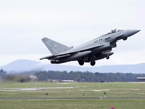 Typhoon aircraft from RAF Lossiemouth and Coningsby responded to the incident. Picture: Ministry of Defence