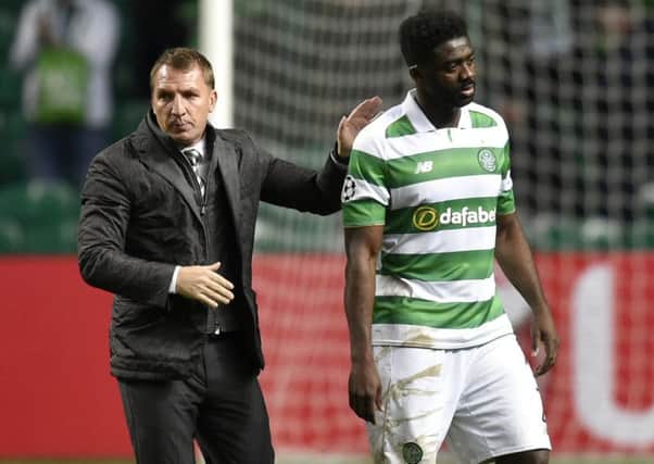 Celtic manager Brendan Rodgers (left) with Kolo Toure Picture: SNS
