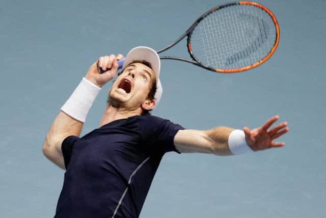 Andy Murray booked his final place without having to play his semi. Picture: Georg Hochmuth/AFP/Getty Images