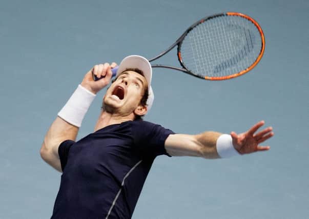 Andy Murray booked his final place without having to play his semi. Picture: Georg Hochmuth/AFP/Getty Images