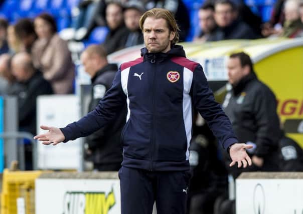 Hearts manager Robbie Neilson during his side's 3-3 at the Tulloch Caledonian Stadium. Picture: SNS/Paul Devlin