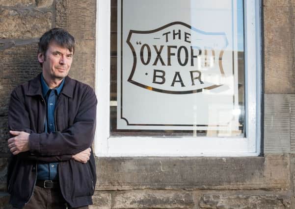 Ian Rankin outside the Oxford Bar - a favourite spot with the author and Rebus. Picture: Ian Georgeson