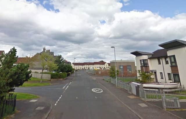 The man died after falling into the path of the car on Larkhall's Craigbank Road. Picture: Google Maps