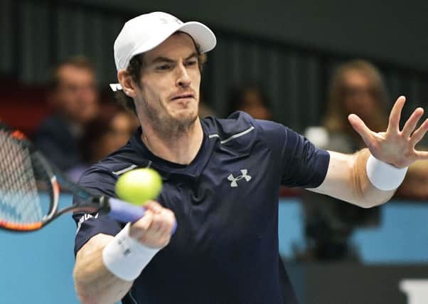 Andy Murray has won the Erste Bank Open title in Vienna. Picture: AFP/Getty.