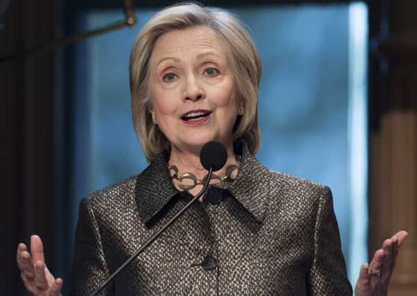 Democratic presidential hopeful Hillary Clinton. Picture: SAUL LOEB/AFP/Getty Images