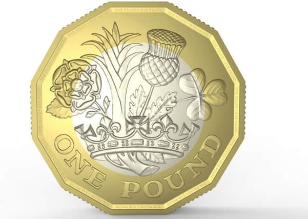 New 12-sided coin comes into circulation next March 
Picture:  Royal Mint/PA