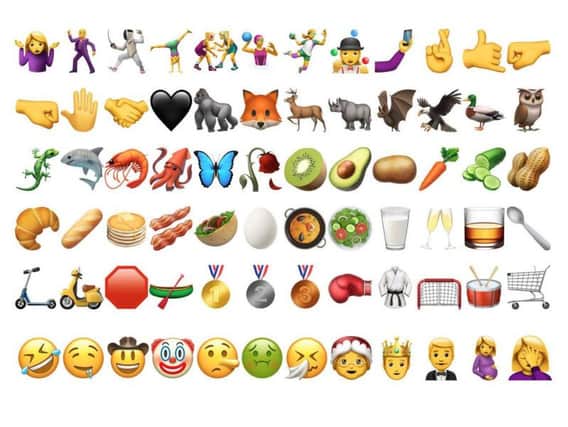 The 72 new emoji. Picture: Contributed