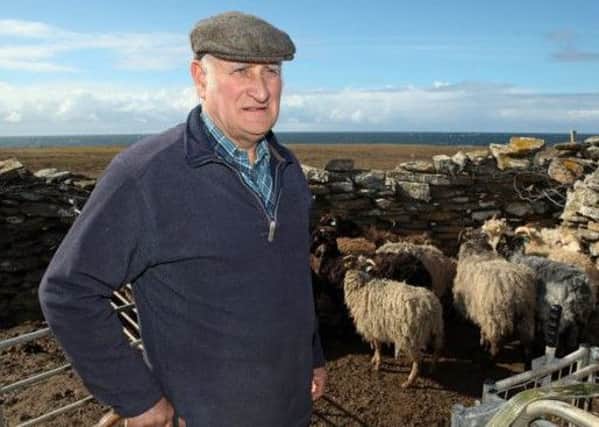 Billy Muir, who collected his Pride of Britain award on Monday for his  work on North Ronaldsay. PIC. Daily Mirror.