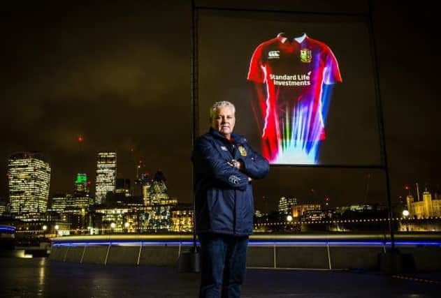Head coach Warren Gatland at the launch of the new British and Irish Lions jersey.
