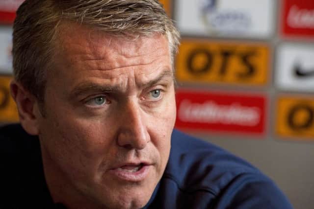 Lee Clark saw his side comfortably beaten by Rangers on Saturday. Picture: SNS