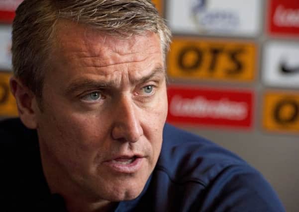 Lee Clark saw his side comfortably beaten by Rangers on Saturday. Picture: SNS