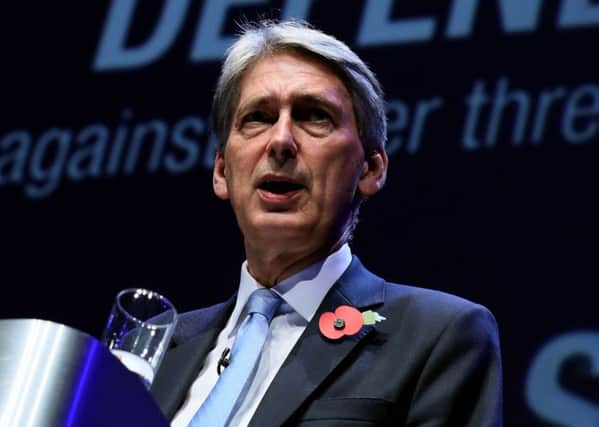 Chancellor Philip Hammond launches the Government's new National Cyber Security Strategy. Chris Radburn/PA Wire