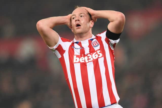 Stoke City's Scottish midfielder Charlie Adam impressed against Swansea on Monday. Picture: Paul Ellis/AFP/Getty Images