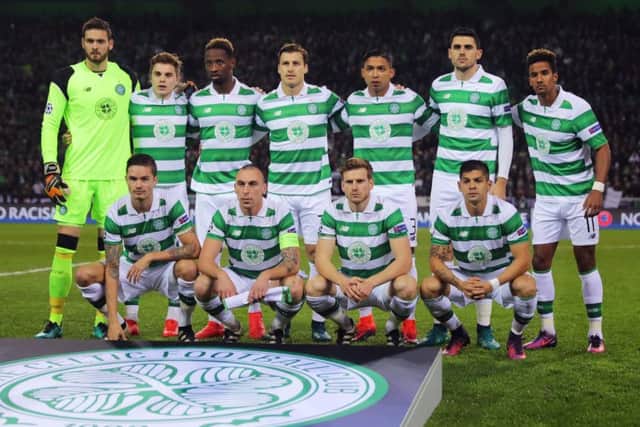 Celtic's starting XI prior to kick-off. Picture: Getty