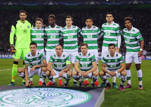 Celtic's starting XI prior to kick-off. Picture: Getty