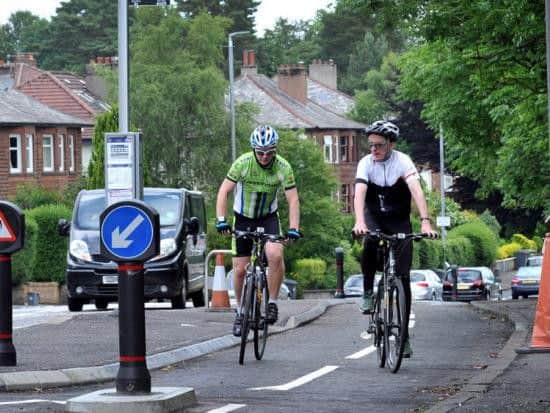 An extension of the Bears Way segregated cycle route between Milngavie and Glasgow has been scrapped by East Dunbartonshire Council. Picture: Johnston Press