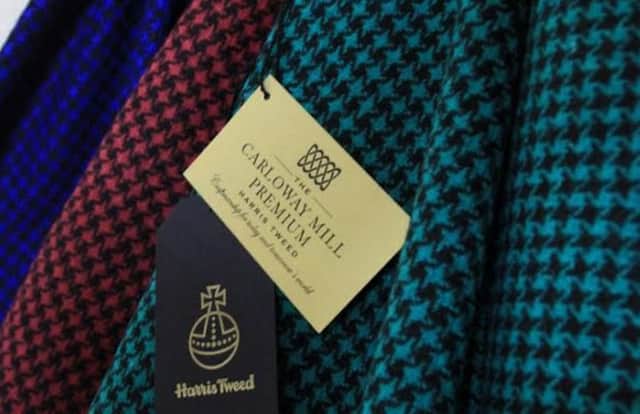 The new fabric is softer and more lightweight than regular Harris Tweed. Picture: Carloway Mill