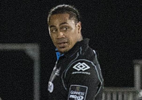 Glasgow Warriors' Langilangi Haupeakui was shown a red card on his debut. Picture: SNS