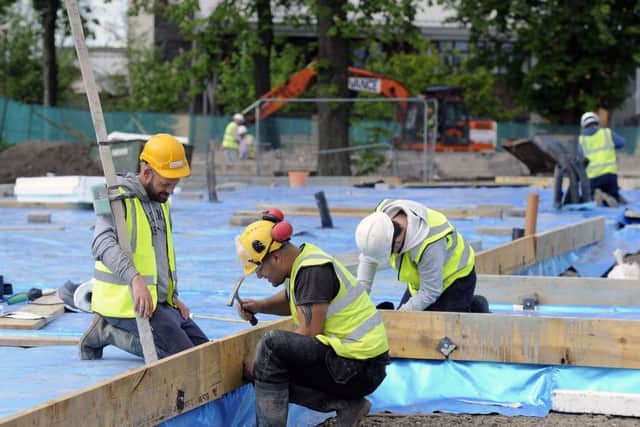 The construction sector is facing a sharp rise in costs following the post-Brexit vote slump in sterling. Picture: Michael Gillen