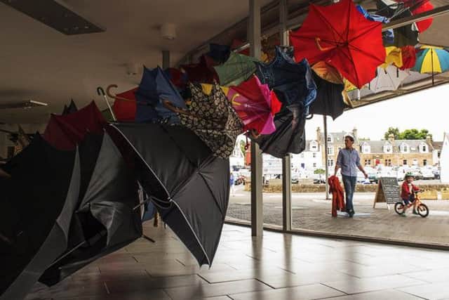 Umbrella art exhibit. Picture: Contributed
