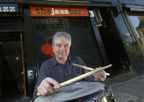 Bill Kyle at the opening of the Jazz Bar in Edinburgh in 2005