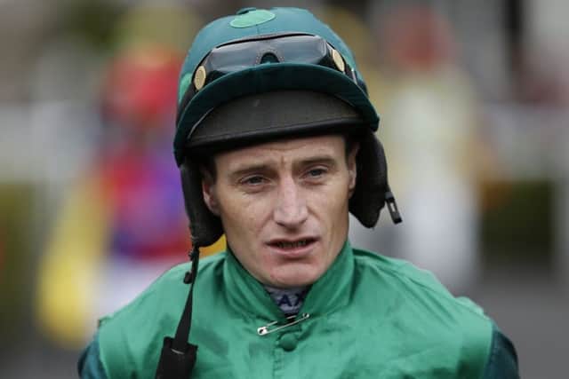 Jockey Daryl Jacob won the feature race at Musselburgh on Seefood. Picture: Alan Crowhurst/Getty Images