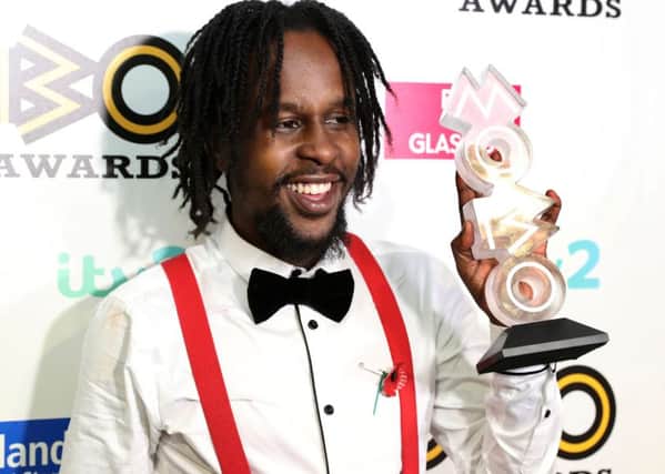Popcaan after winning best reggae act award at the 21st Mobo Awards at Glasgow's SSE Hydro. PIC: Andrew Milligan/PA Wire